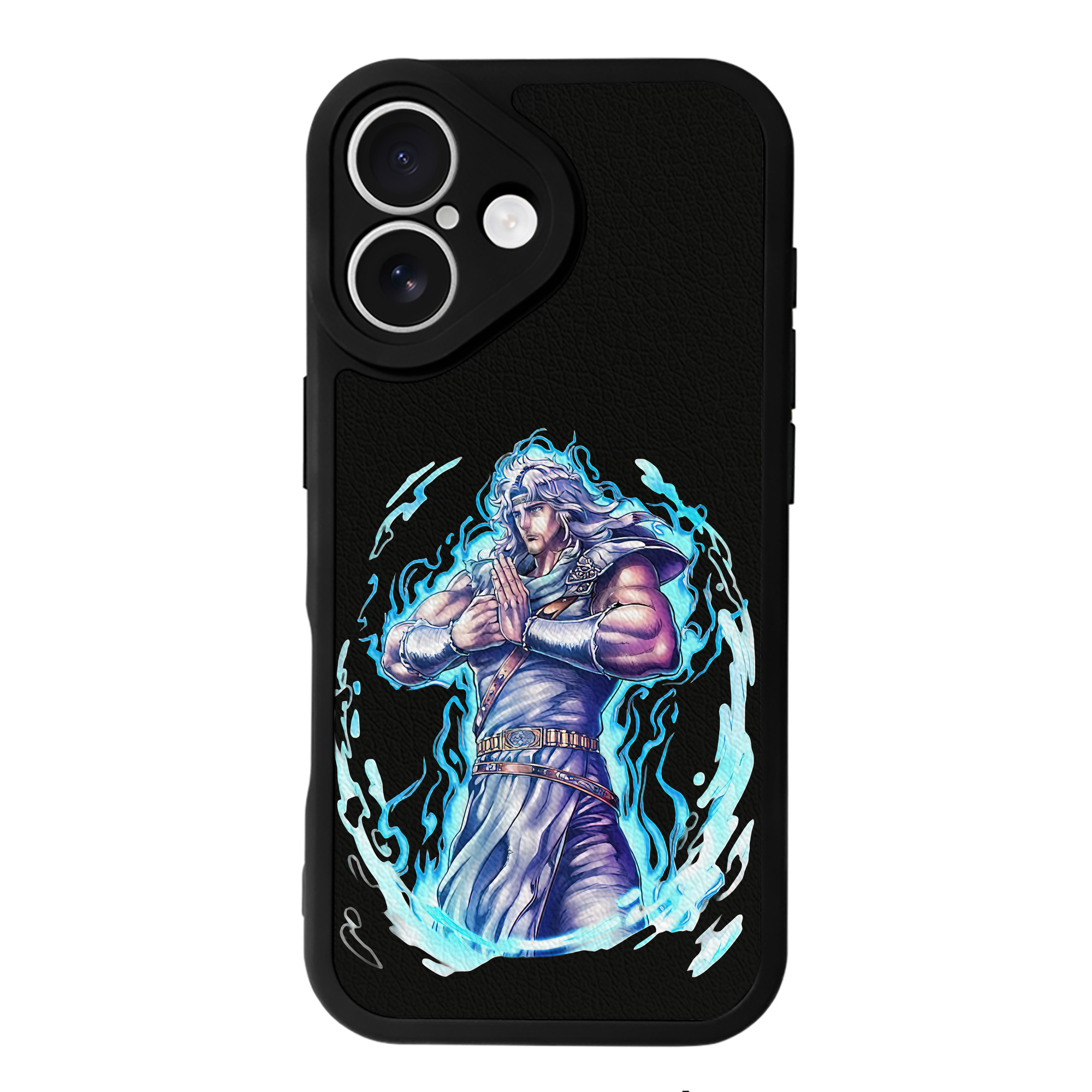 （画像用） 北斗の拳 Fist of the North Star 【iPhone 16シリーズ対応】シリコンスマホケース（レザー調） 材質：シリコン